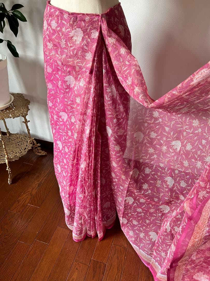 サリー 簡単着用 ワンタッチ Fabindia