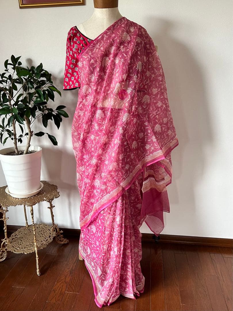 サリー 簡単着用 ワンタッチ Fabindia