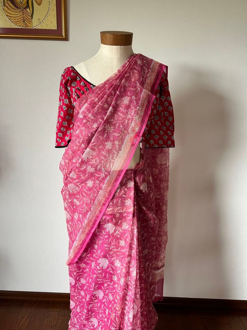 サリー 簡単着用 ワンタッチ Fabindia