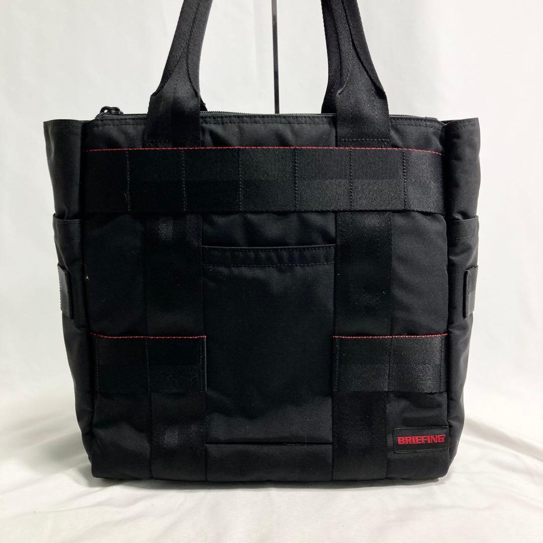 ブリーフィング プロテクション トートバッグ ロゴ 大容量 多機能 A4可 黒