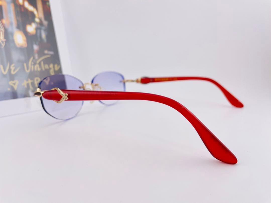 中村勘三郎 ダイヤ付き 日本製 眼鏡 ビンテージ フレーム 希少美品　人気 6