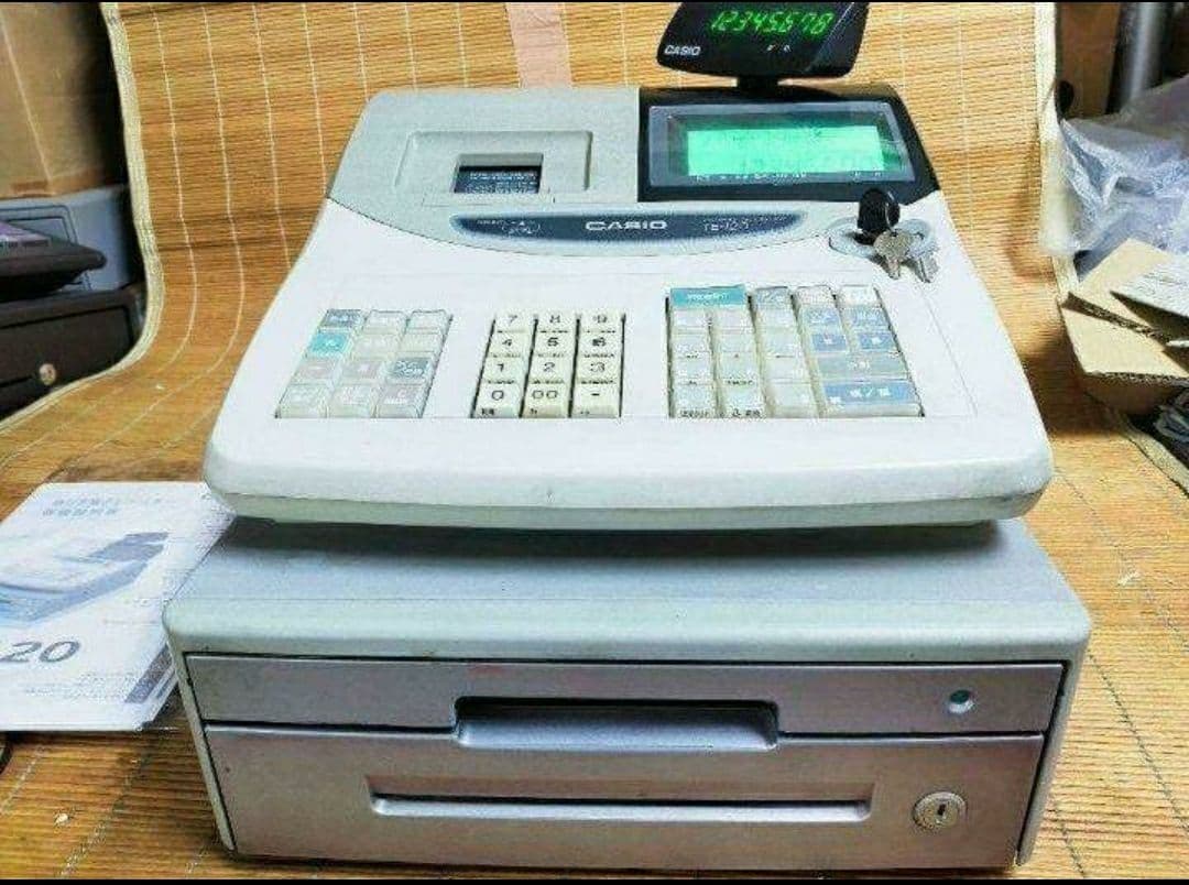 カシオレジスター　TE-120　フル設定込み　送料無料　人気機種　681061