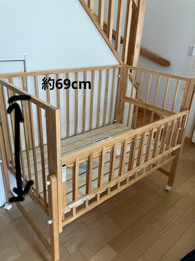 yamatoya ハイポジションベビーベッド