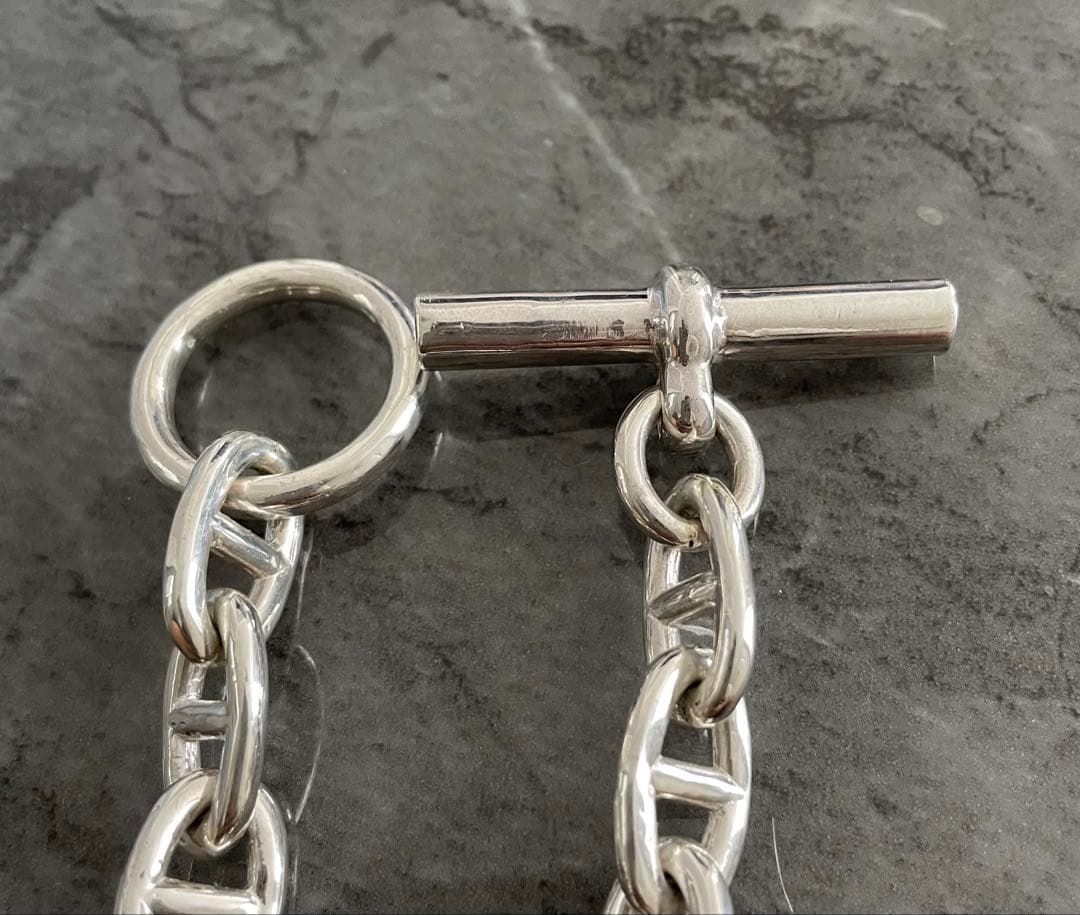 シェーヌダンクル SV925 アンカーチェーンブレスレット 13コマ 75g