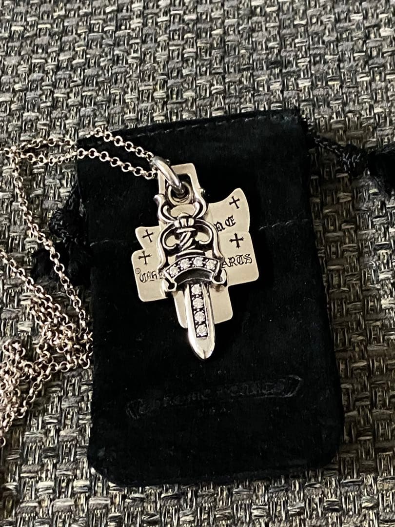 クロムハーツ☆スリートリンケッツ純正パヴェダイヤ 国内正規品未使用　超超レア☆