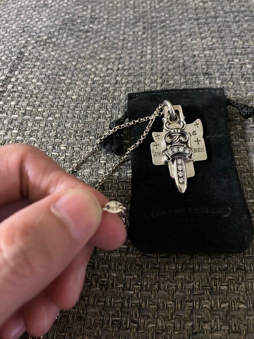 クロムハーツ☆スリートリンケッツ純正パヴェダイヤ 国内正規品未使用　超超レア☆