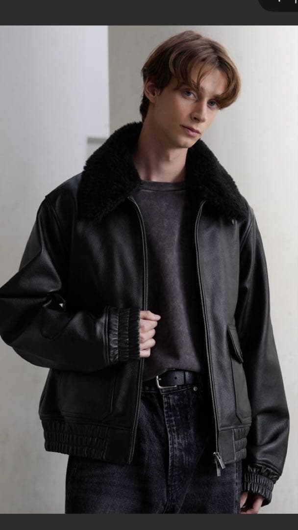 CLEL　 牛革/カウレザー G-1ブルゾン　S