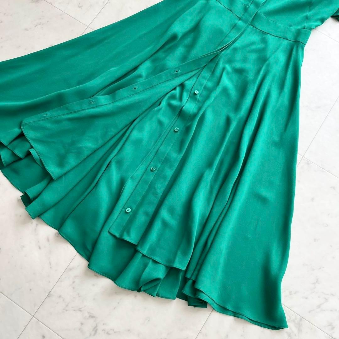 Alexander McQueen 近年 シルク フレアスリーブワンピース