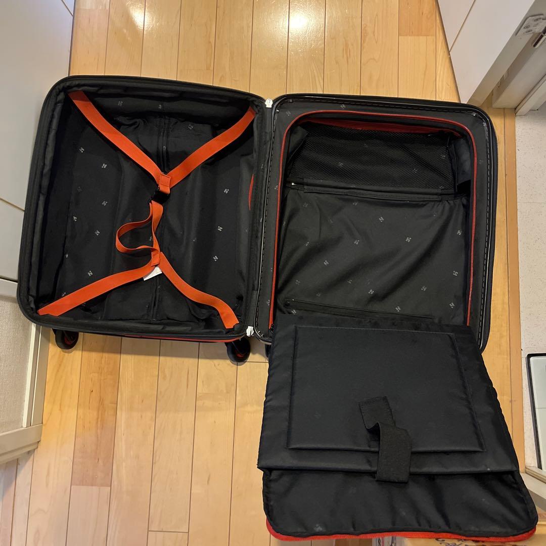 HIDEO WAKAMATSU スーツケース ジッパー 拡張機能付き ブラック