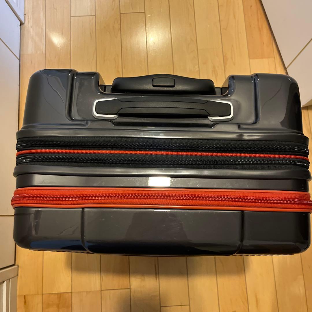 HIDEO WAKAMATSU スーツケース ジッパー 拡張機能付き ブラック