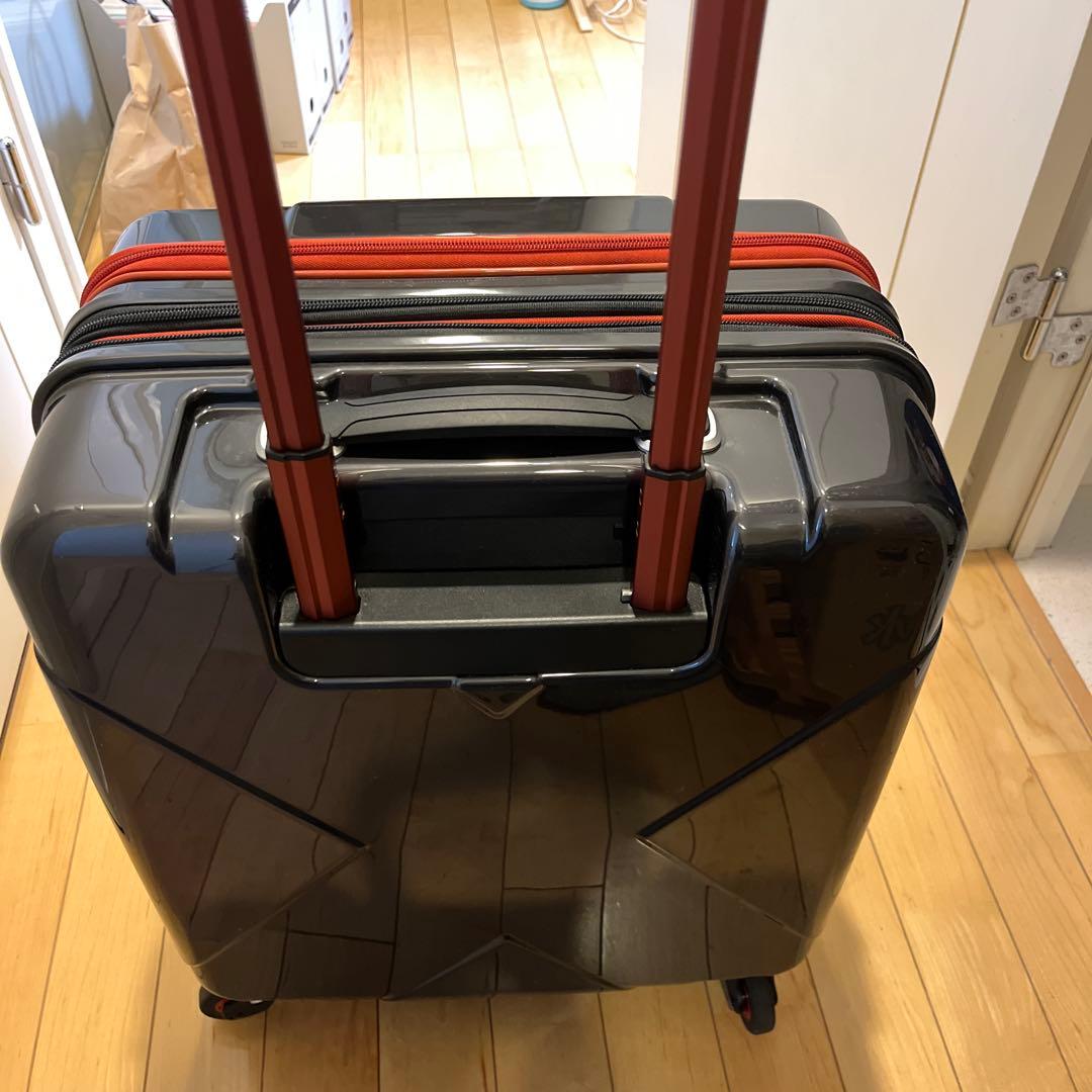 HIDEO WAKAMATSU スーツケース ジッパー 拡張機能付き ブラック