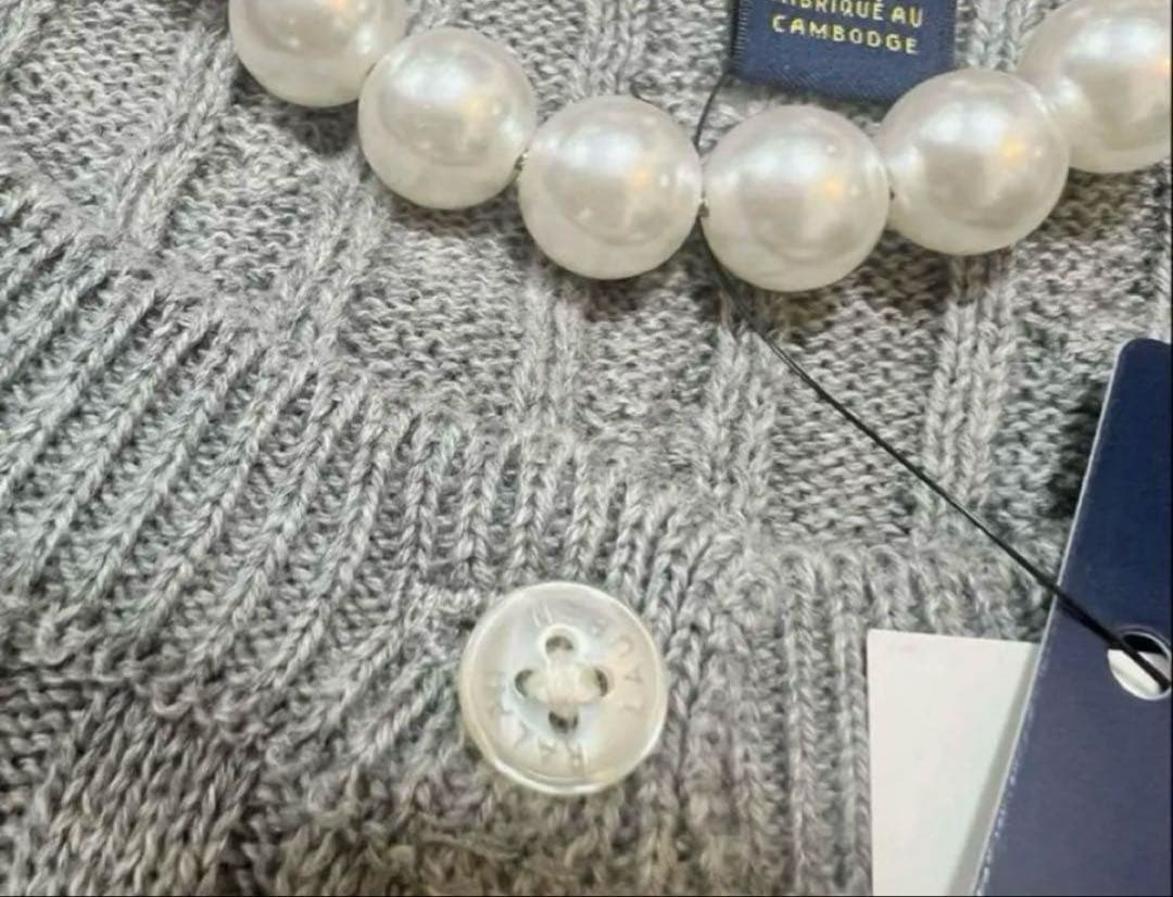 セールPoloポロラルフローレンケーブルカーディガン ニット セーターグレー