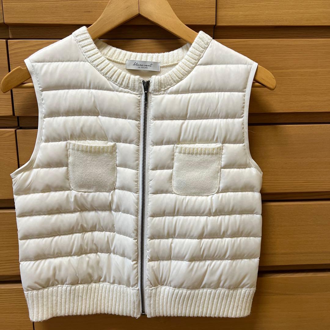 blancvent ホワイト キルティングベスト