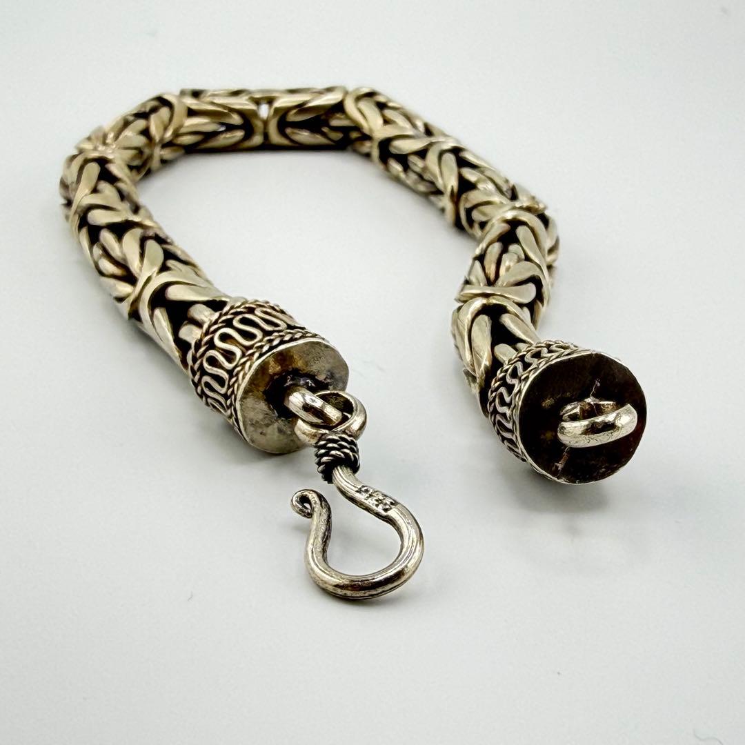 シルバー925 バリチェーン ブレスレット メンズ アクセサリー