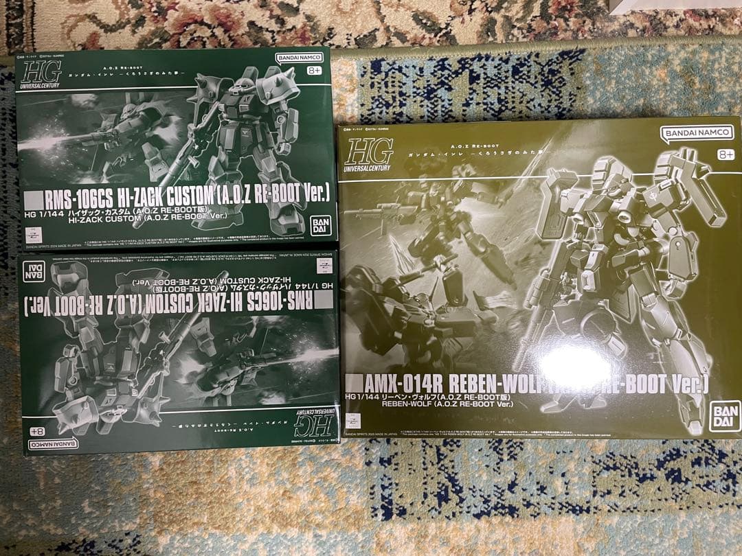 HG ガンプラセット ハイザックカスタム2機 & リーベン・ヴォルフ