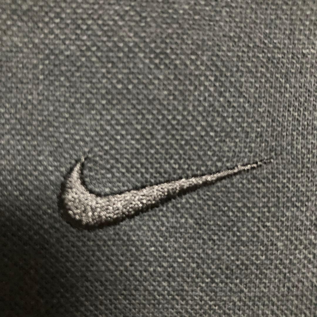 【未使用品】Nike テニスロゴ刺繍DRI-FIT ブラックポロシャツXLサイズ