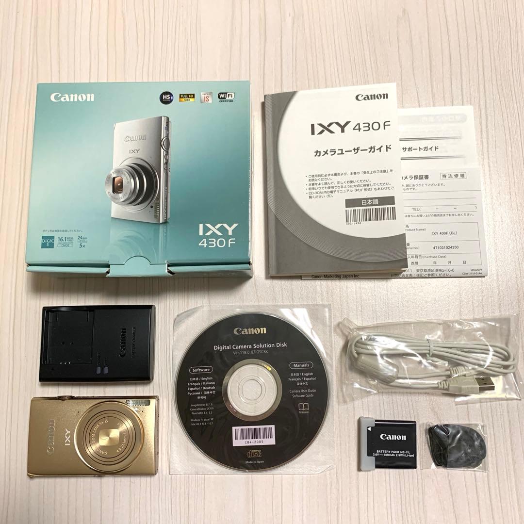【ほぼ未使用】Canon IXY 430F 箱・付属品完備 SDカード付き
