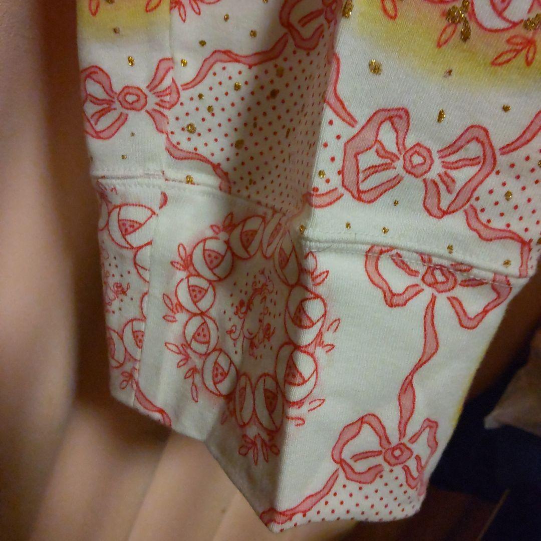 tsumori chisatoタグ付新品 乙女と猫と薔薇の総柄パジャマ上下セット