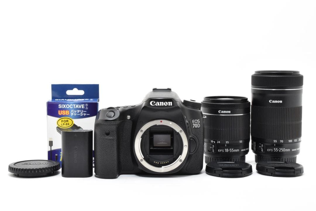 Canon キヤノン EOS 70D ダブルズームキット