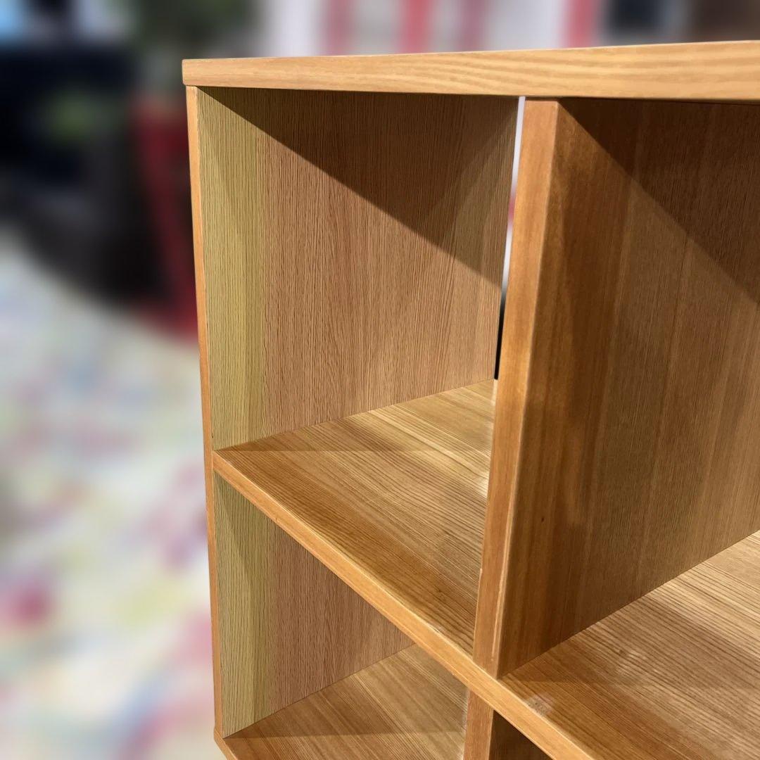 【無印良品】スタッキングシェルフ◆4マス◇オーク材