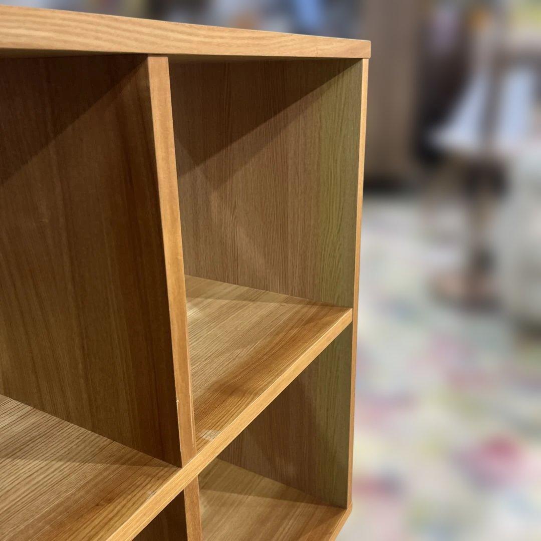 【無印良品】スタッキングシェルフ◆4マス◇オーク材