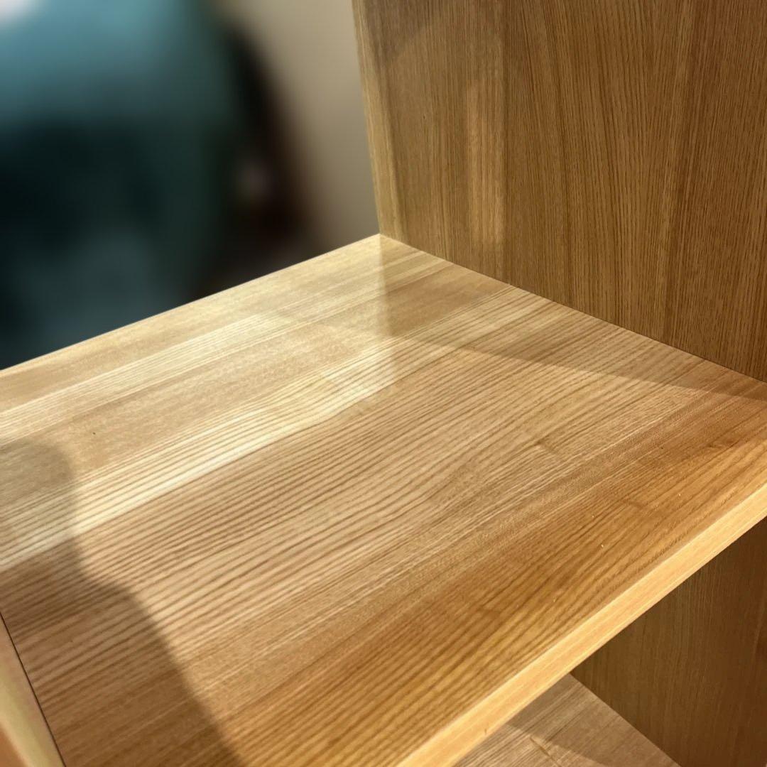 【無印良品】スタッキングシェルフ◆4マス◇オーク材