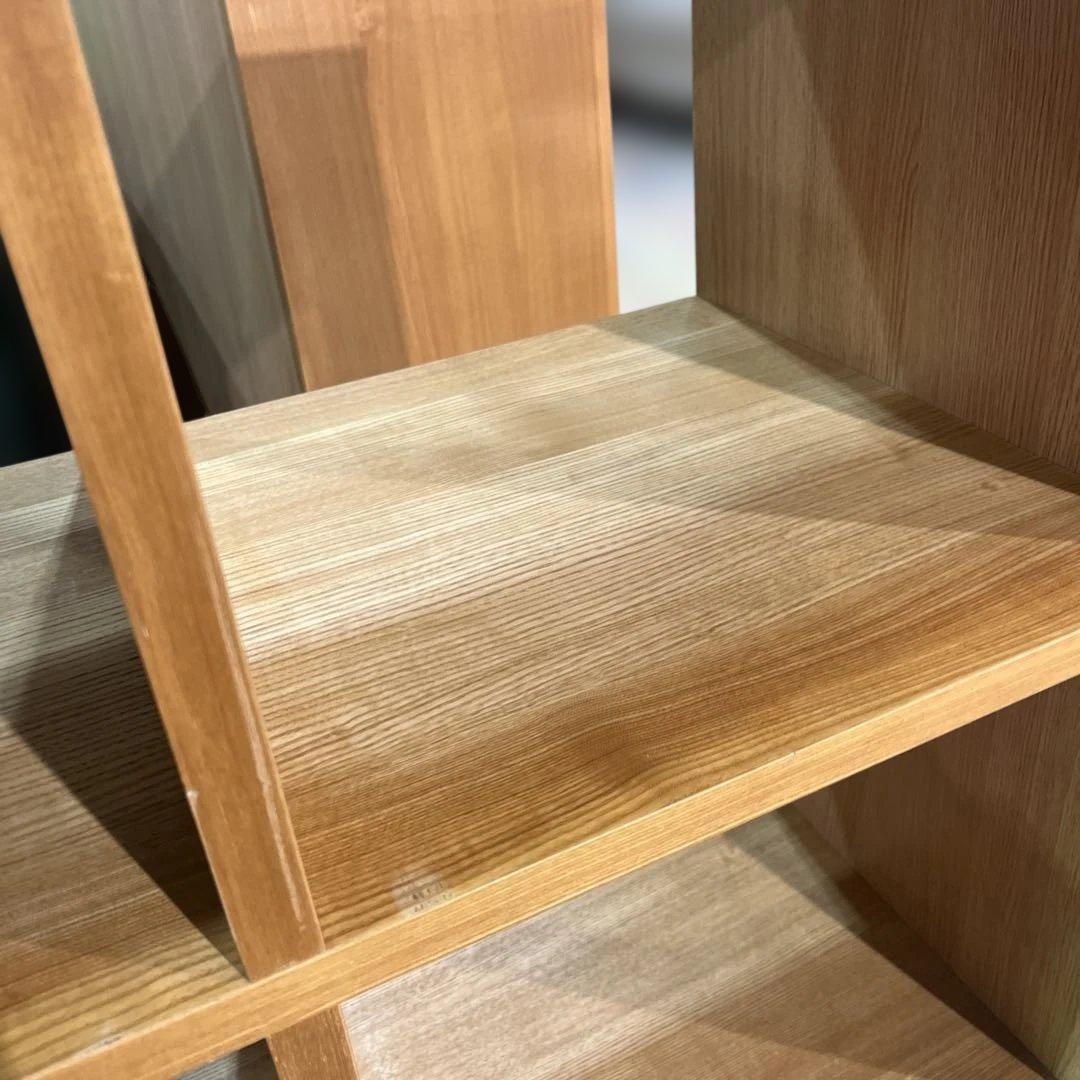 【無印良品】スタッキングシェルフ◆4マス◇オーク材