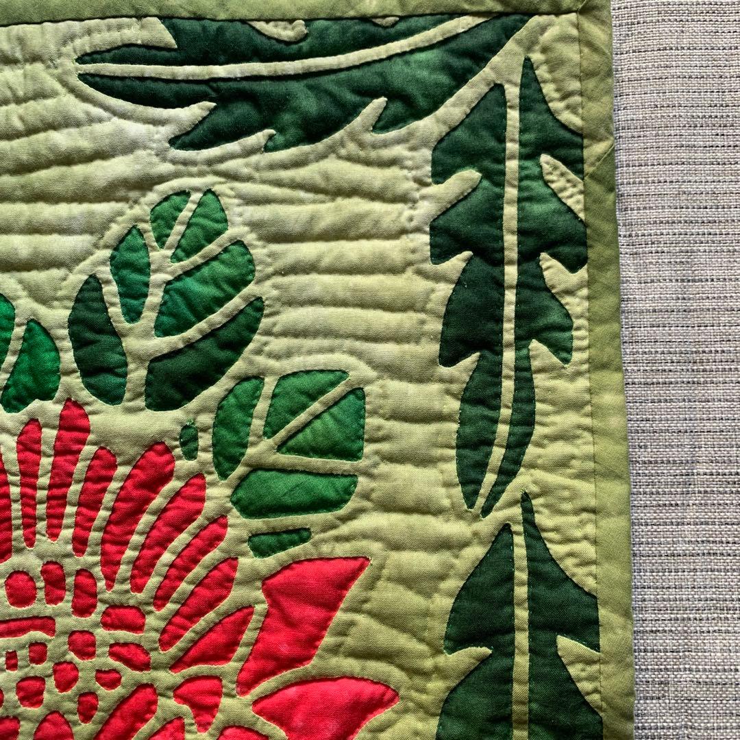 ハワイアンキルト ステンドグラスキルト タペストリー　プロテア