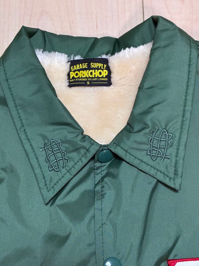 PORKCHOP ボアコーチジャケット 緑 S
