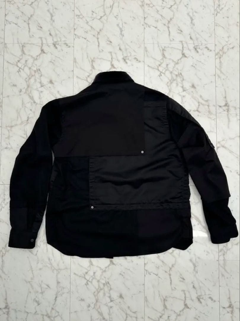 sacai サカイ fabric combo shirt