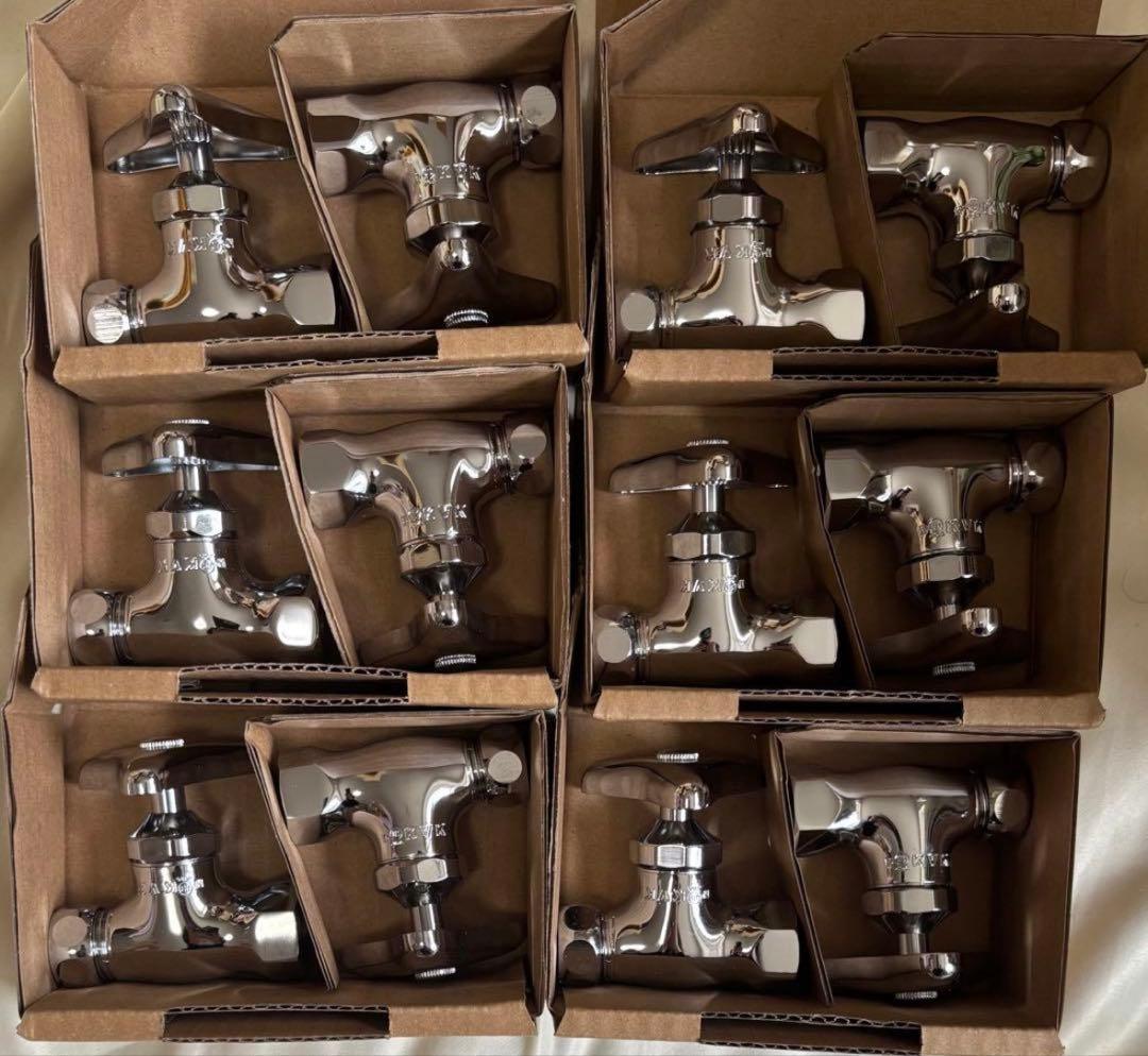 KVK K31-P5 ストレート形止水栓 13(寒) 2個入 6セット