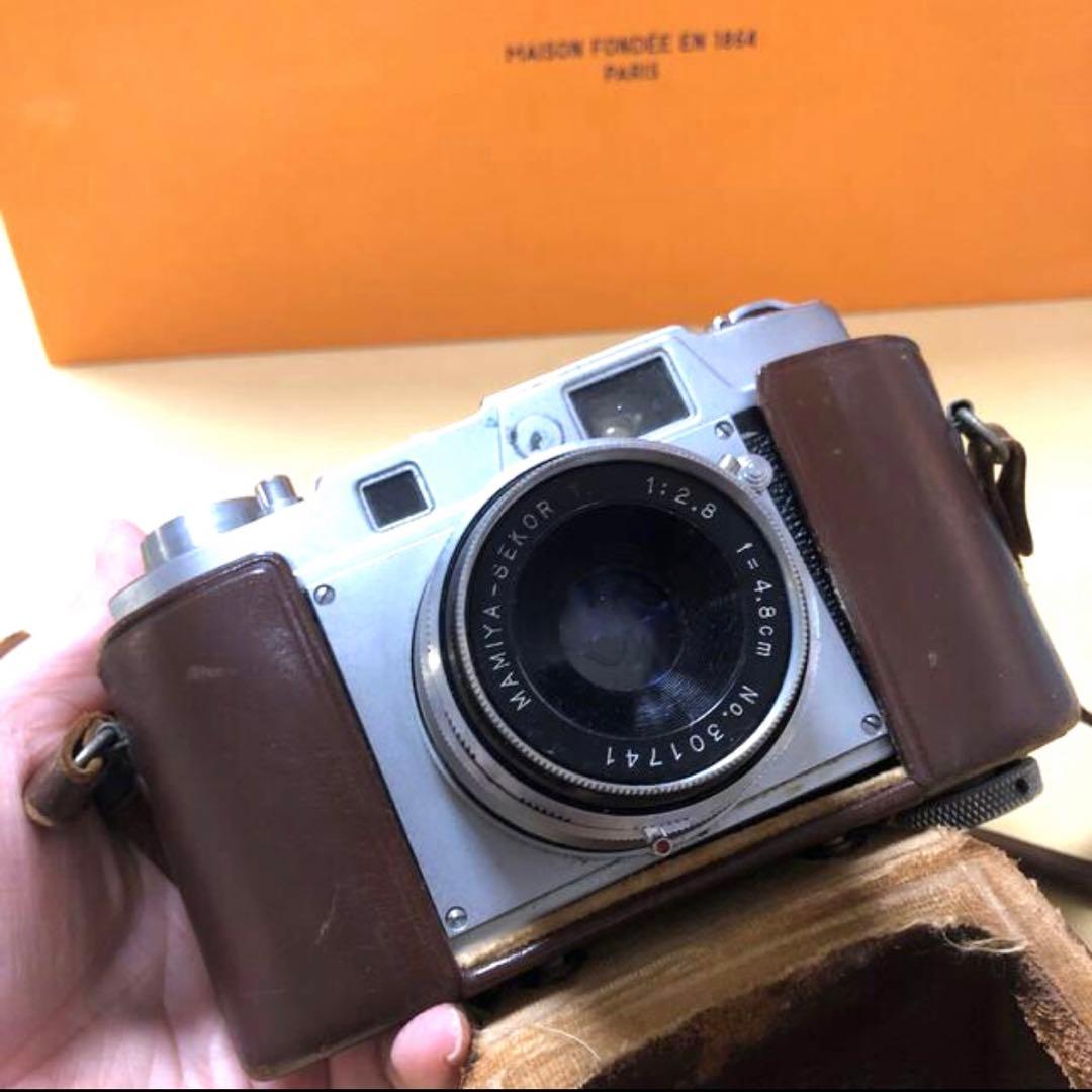 ♡MAMIYA♡専用カバー付フィルムカメラ♡昭和レトロ♡希少レア♡