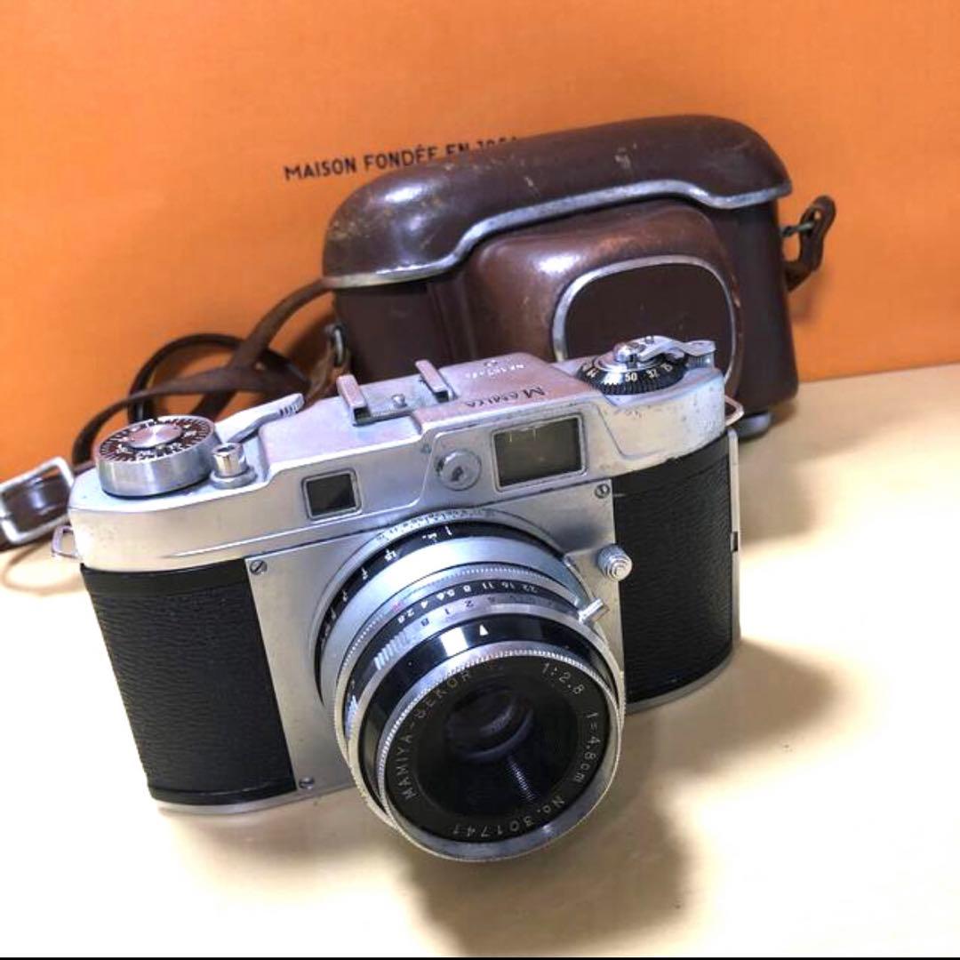 ♡MAMIYA♡専用カバー付フィルムカメラ♡昭和レトロ♡希少レア♡