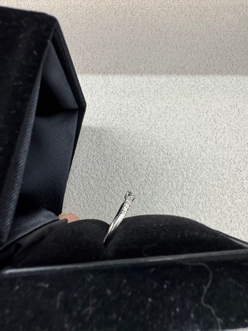 pt900 アレキサンドライト　ダイヤモンド　リング 0.15 D0.05