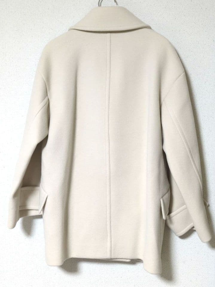 【美品】EPOCAファインダブルモッサ　コート　アイボリー　40サイズ