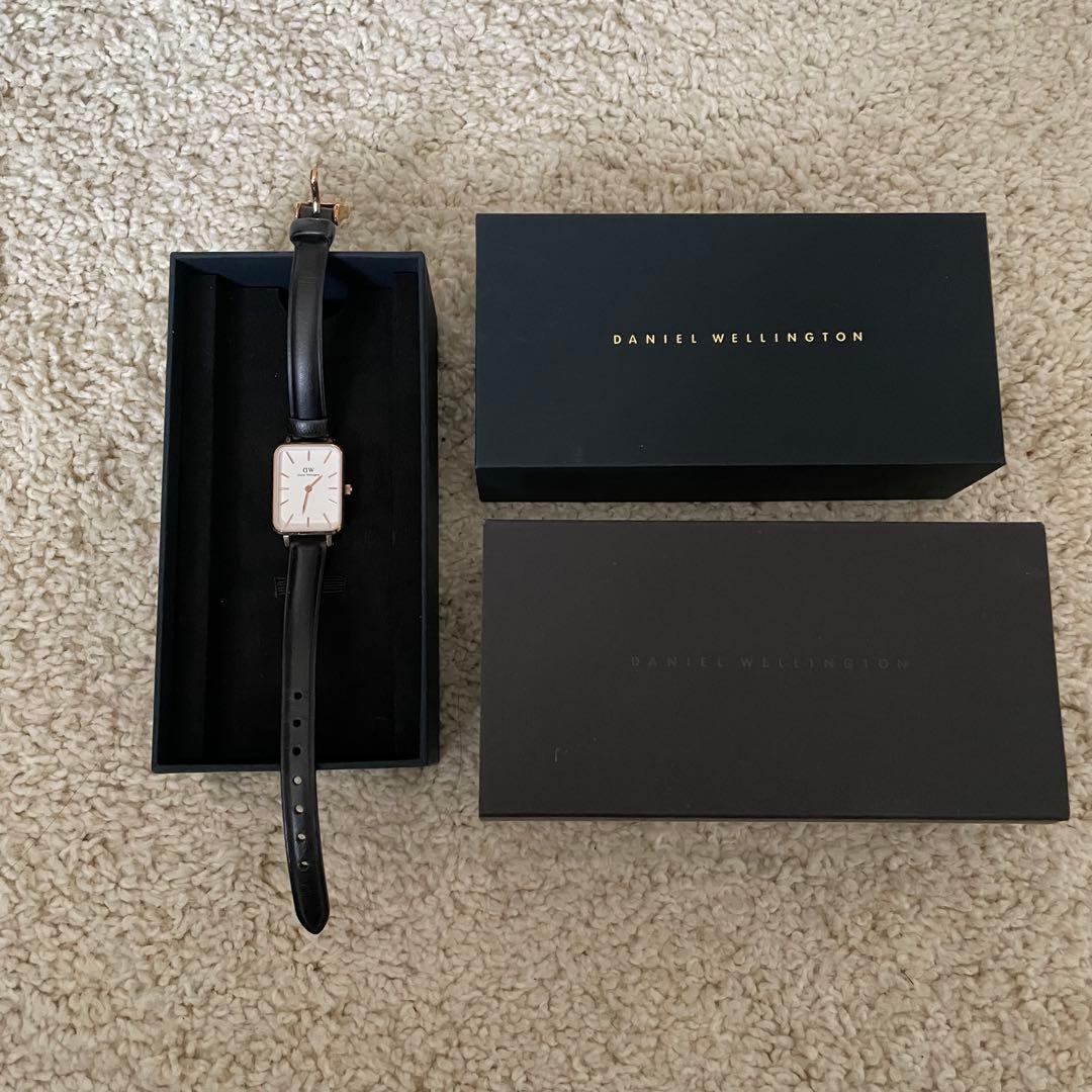Daniel Wellington スクウェアウォッチ　腕時計　レディース　黒
