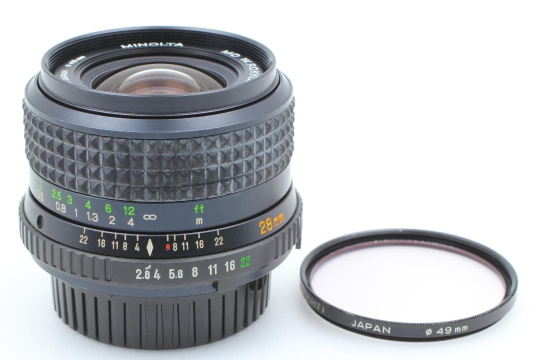 ミノルタ MD W.ROKKOR 28mm F/2.8 広角レンズ l4324