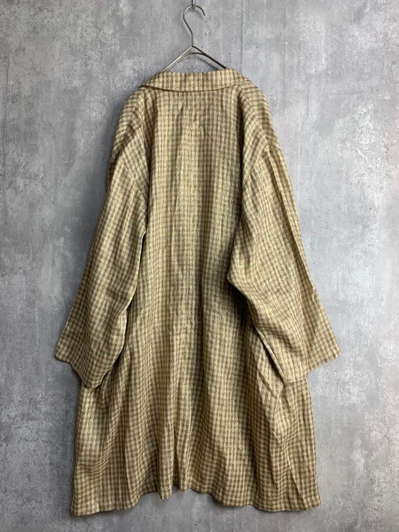 ♪ OUT OF FRAMe 薄手　ラメジャケット　ベージュ系　チェック　長袖