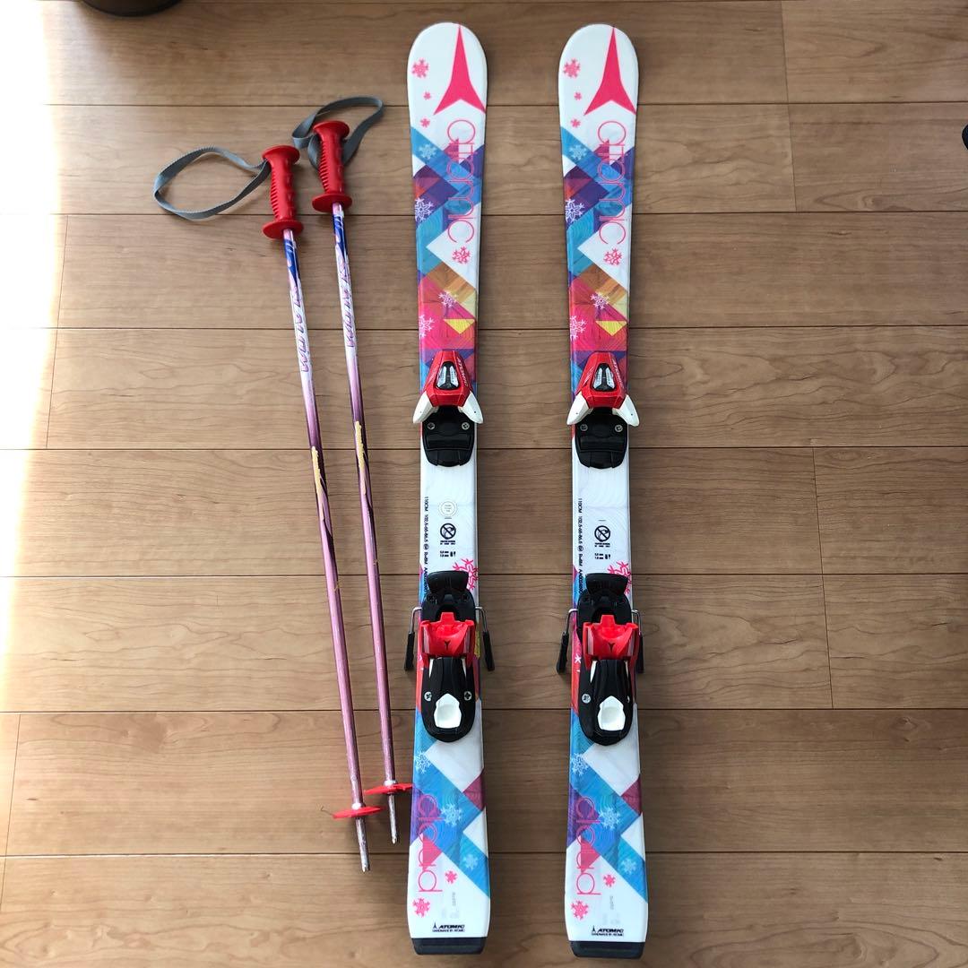 アトミック110CM スキー板とポールセット