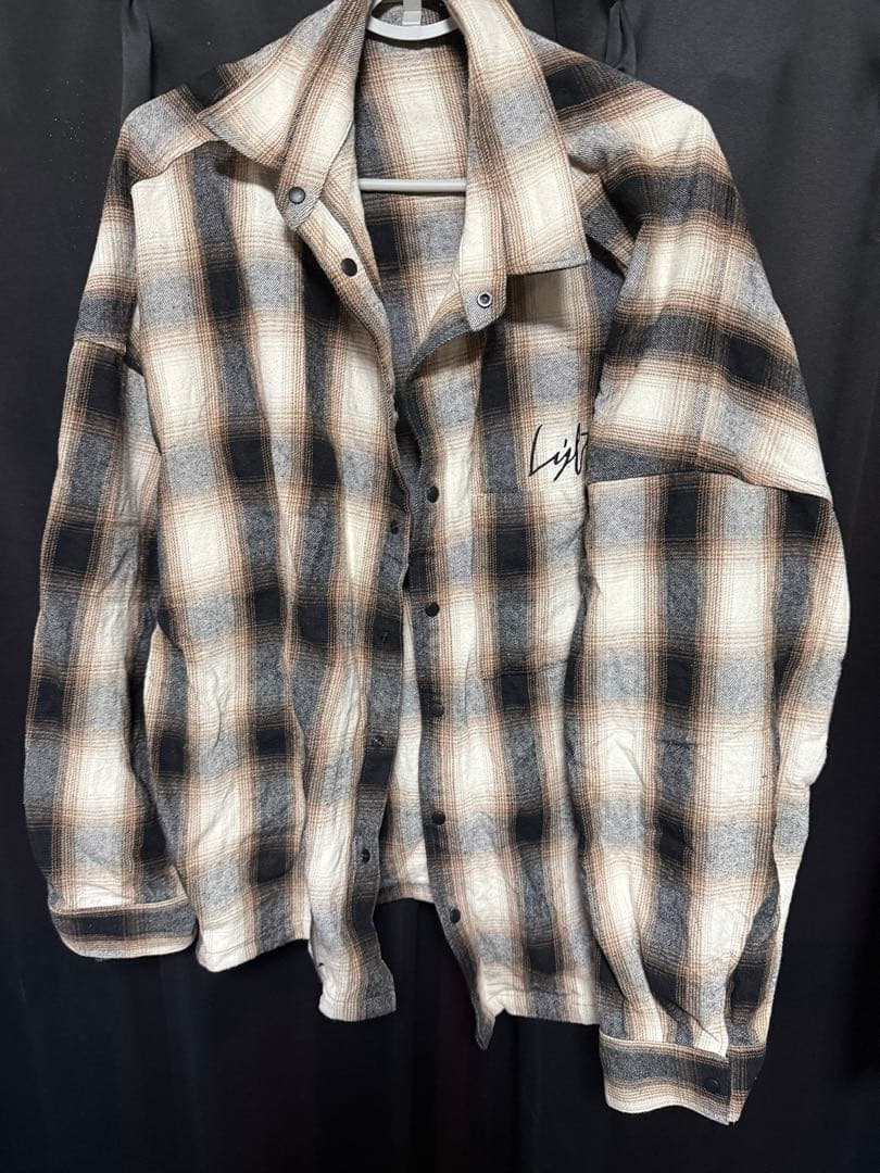 LYFT チェック柄 長袖ネルシャツ L