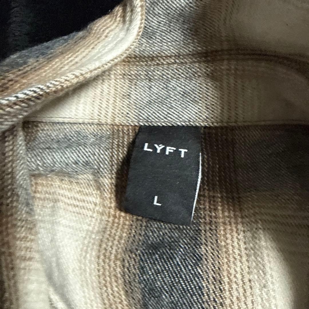 LYFT チェック柄 長袖ネルシャツ L