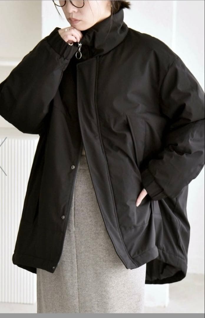 quaranciel:<撥水加工>中綿 スタンドカラーコート新品タグつき