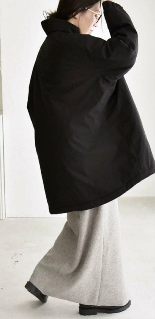 quaranciel:<撥水加工>中綿 スタンドカラーコート新品タグつき