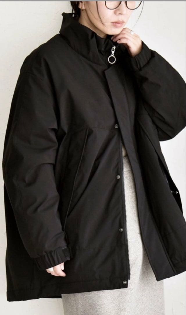 quaranciel:<撥水加工>中綿 スタンドカラーコート新品タグつき