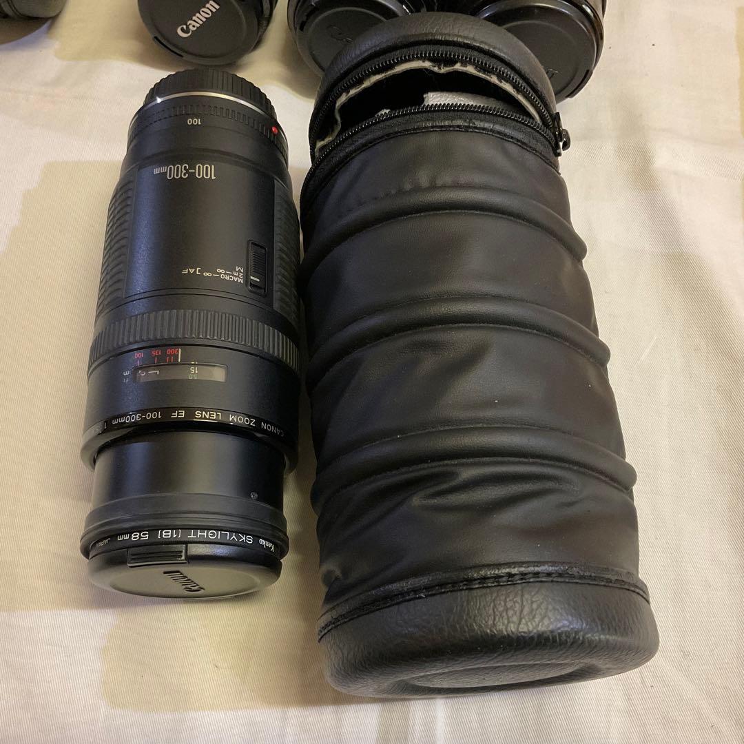 期間限定値下げ　キャノン　EOSレンズ各種4本+ストロボ+EOS650 +おまけ