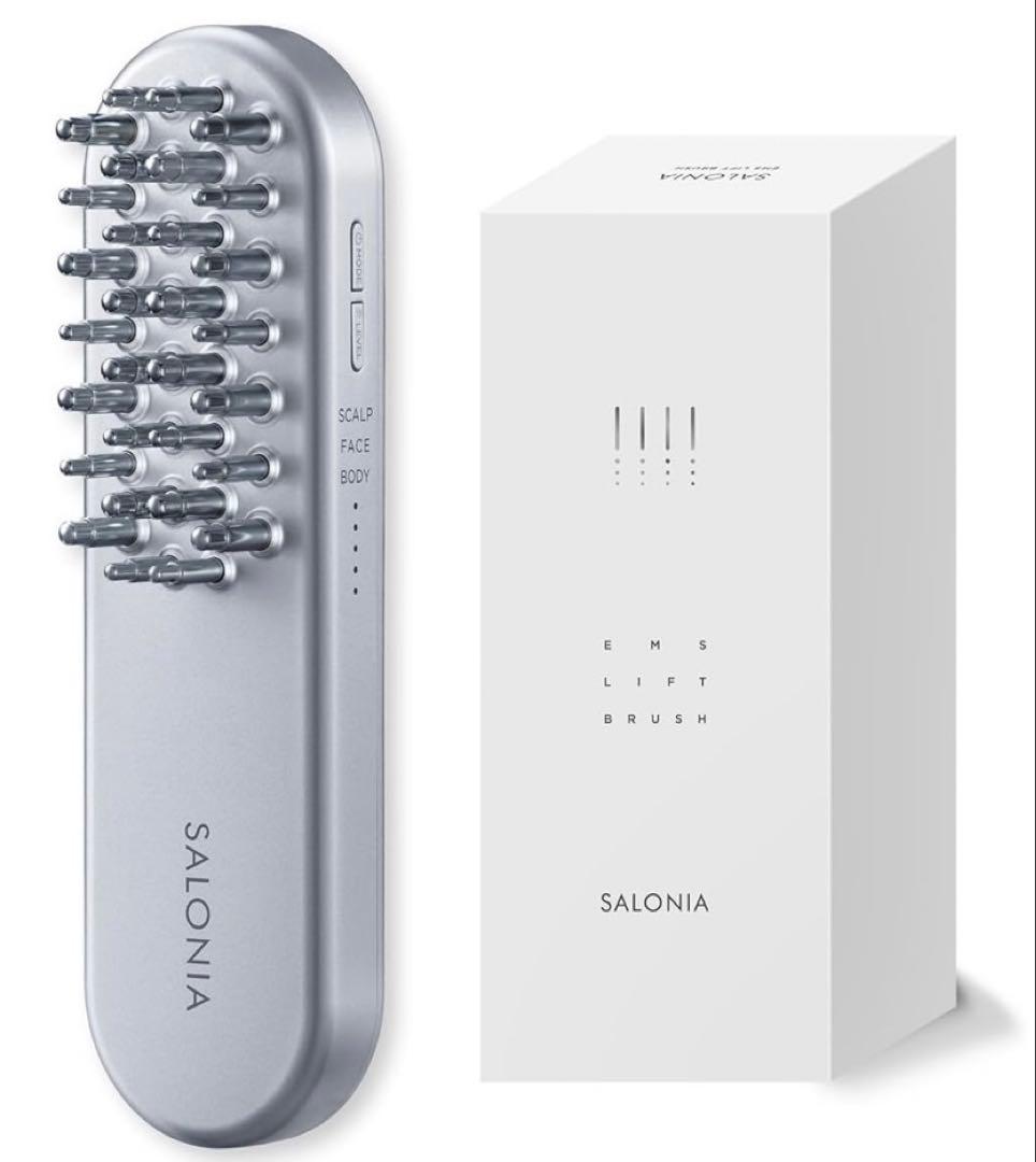 美品◎SALONIA サロニア EMS リフトアップ 電気ブラシ 美顔器