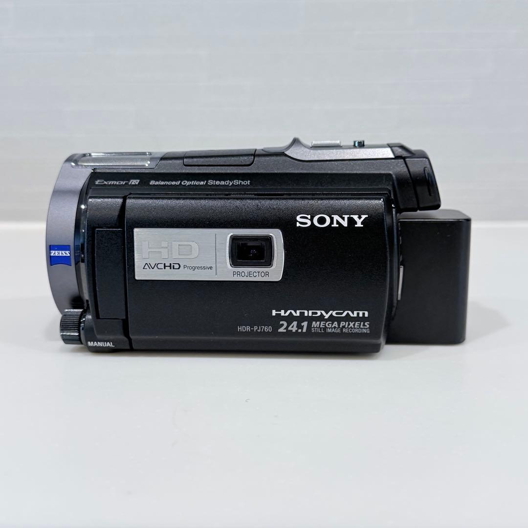 SONY HDR-PJ760 ビデオカメラ バッテリー2個 充電器付き
