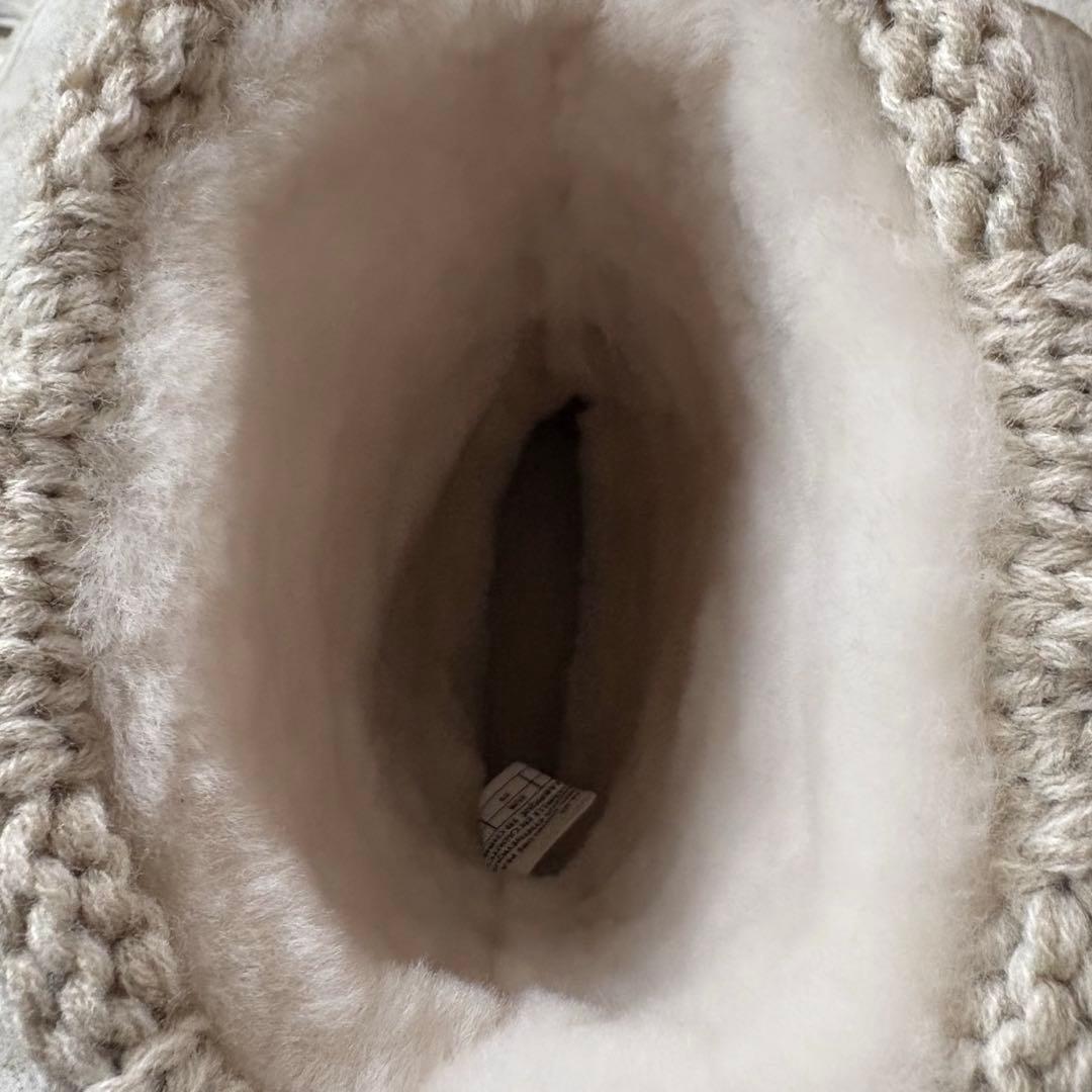 完売品☆現行☆エミュオーストラリア ウールニットブレンドシープスキンブーツ 25