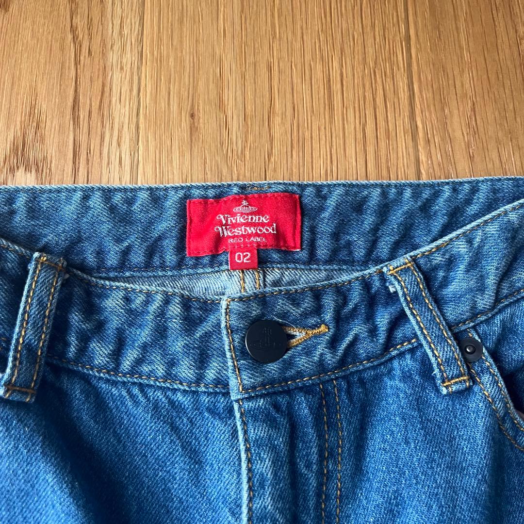 極美品★ Vivienne Westwood オーブ刺繍 デニム パンツ