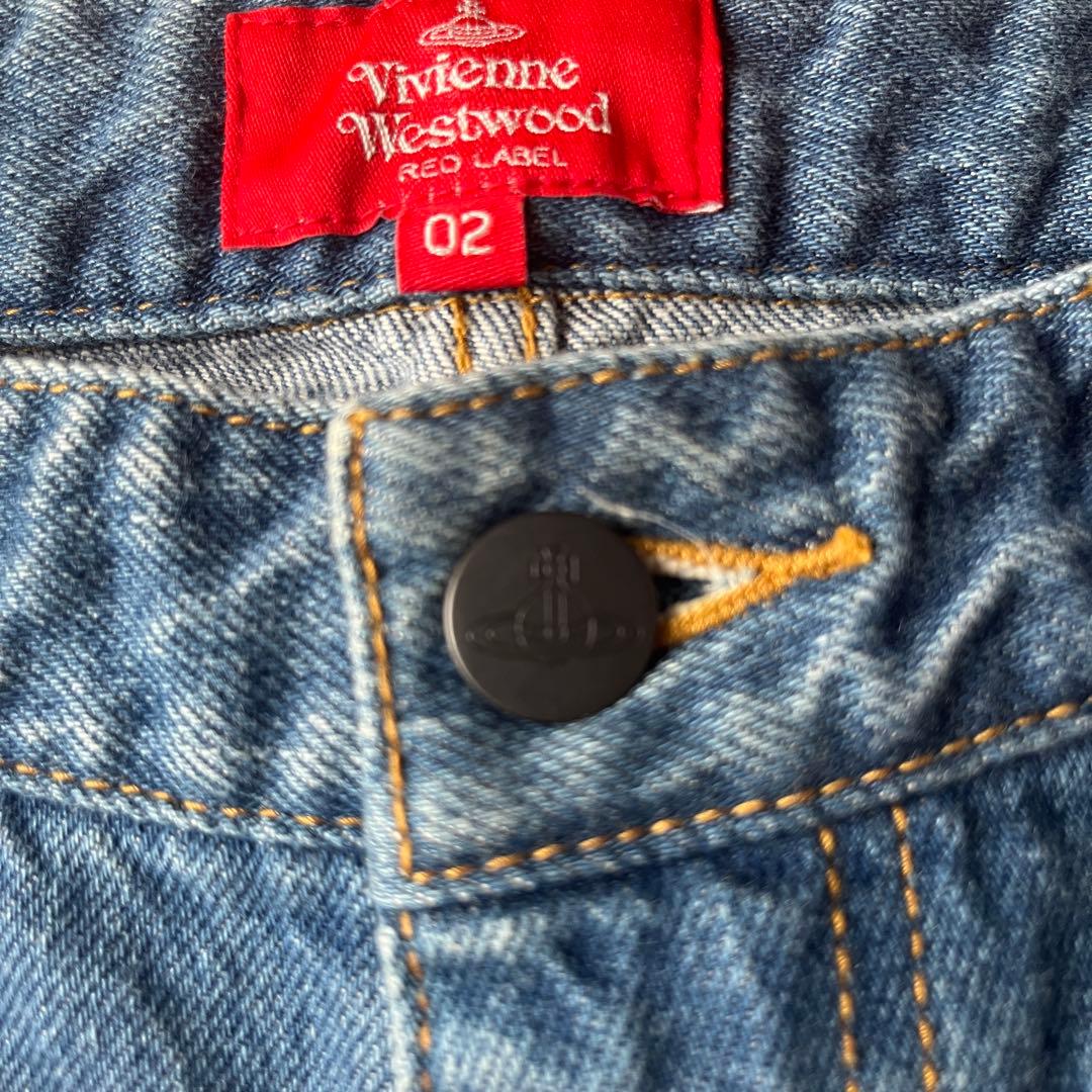 極美品★ Vivienne Westwood オーブ刺繍 デニム パンツ
